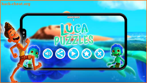 Luca and Alberto puzzle game cartoon screenshot