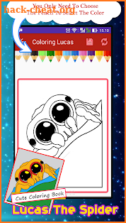 Lucas The Spider Coloring Book screenshot