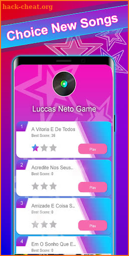 Luccas Neto Piano Tiles Game screenshot