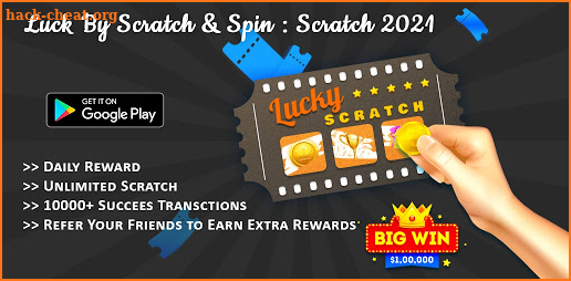 Luck by Scratch & Spin: Scratch 2021 screenshot