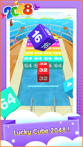 Lucky 2048 - Cube Merge Game screenshot