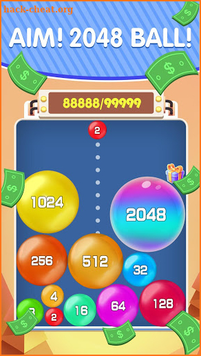 Lucky 2048 - Merge Ball and Win Free Reward screenshot