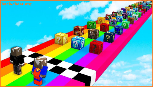 Lucky Block Race for Minecraft Pe (MCPE) screenshot