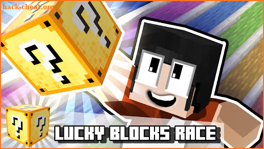 Lucky Block Race Map MCPE screenshot