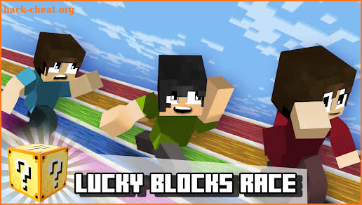 Lucky Block Race Map MCPE screenshot