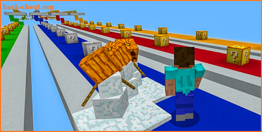 Lucky Blocks Race Minigame Map for MCPE screenshot