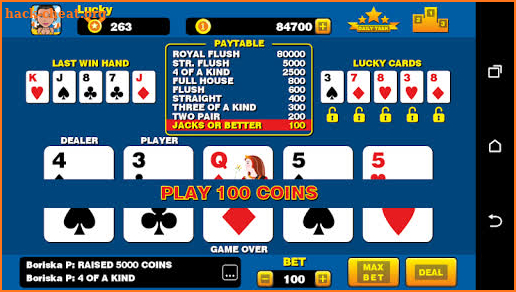 Lucky Cards Poker screenshot
