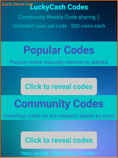 Lucky Cash CODES - Share and find referral codes! screenshot