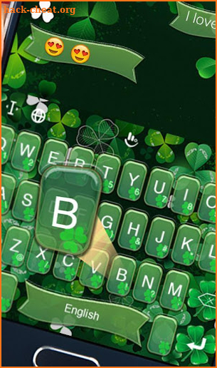 Lucky Clover Keyboard Theme screenshot