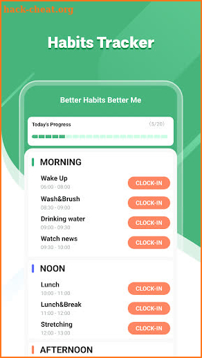 Lucky Habit: health tracker screenshot