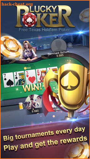 Lucky Poker - Free Texas Hold'em Poker screenshot