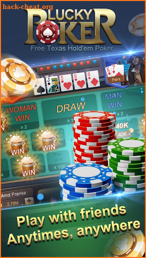 Lucky Poker - Free Texas Hold'em Poker screenshot