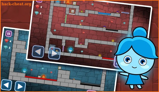 LuckyBoy and PrettyGirl - Crystal Temple Maze screenshot
