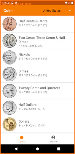 LuckyCoin Coin Collecting - Collection Tracker screenshot