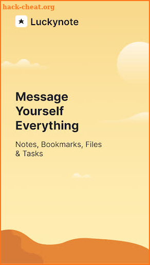 Luckynote: Message Yourself screenshot