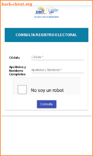 Lugar de Votación Ecuador screenshot