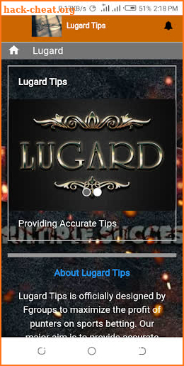 Lugard Tips screenshot