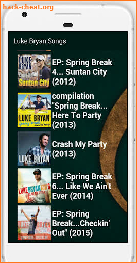 Luke Bryan app: songs, music, mp3, albums, lyrics screenshot