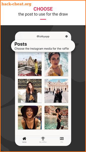 Lukky - Easy Instagram raffle among comments screenshot