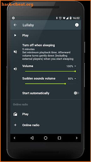Lullaby Add-on 🎵 for Sleep as Android + Mindroid screenshot