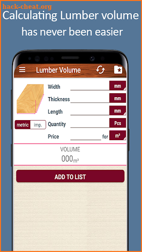 Lumber & Timber Calculator screenshot