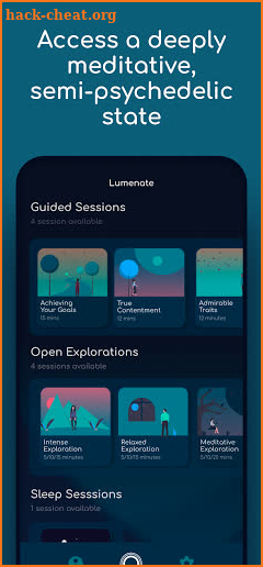 Lumenate: The Psychedelic Meditation App screenshot