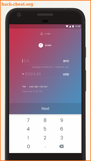 Lumi — Secure Bitcoin Wallet screenshot