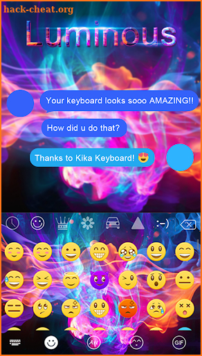 Luminous Kika Keyboard Theme screenshot