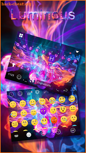 Luminous Kika Keyboard Theme screenshot