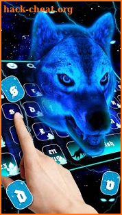 Luminous Raw Wolf Keyboard Theme screenshot