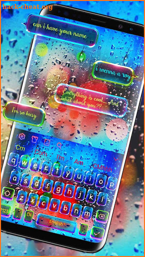 Luminous SMS Keyboard Theme screenshot