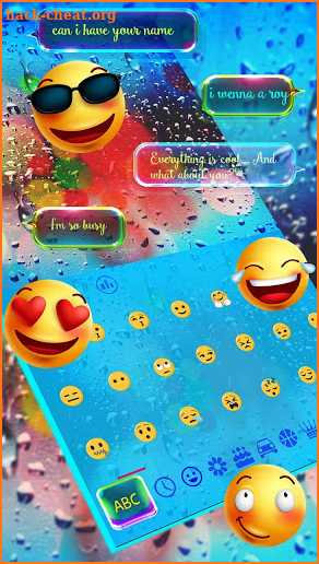 Luminous SMS Keyboard Theme screenshot