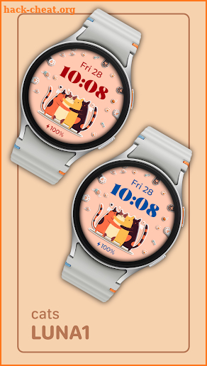 Luna1 Lovely Cats Watch Face screenshot
