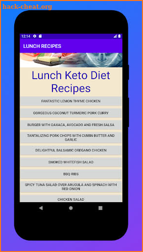 Lunch keto diet recipes screenshot