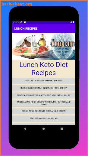 Lunch keto diet recipes screenshot