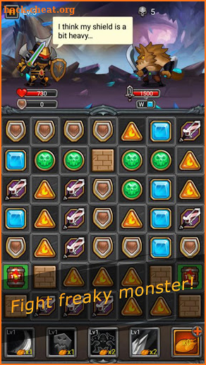 Lunch Knight Puzzle Adventure-Endless Blade screenshot
