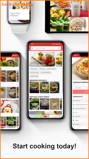 Lunch recipes for free app: Lunch recipes offline screenshot