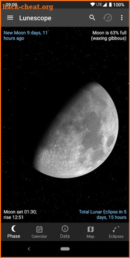 Lunescope Free - Moon & Eclipse Viewer screenshot