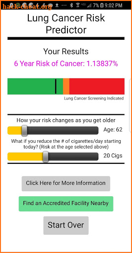 Lung Cancer Risk Predictor screenshot