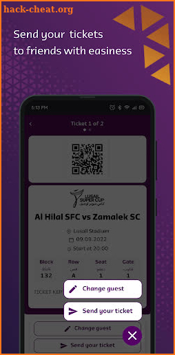 Lusail Super Cup Tickets screenshot