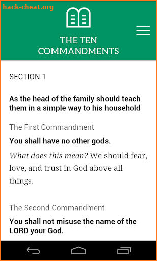 Luther's Small Catechism screenshot