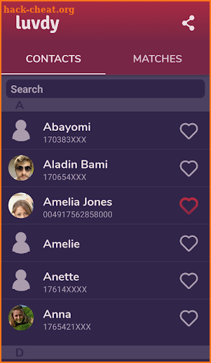 luvdy - Anonymous Dating Among Friends screenshot