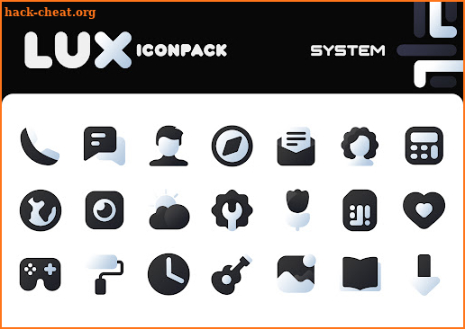 LuX Black Icon Pack screenshot