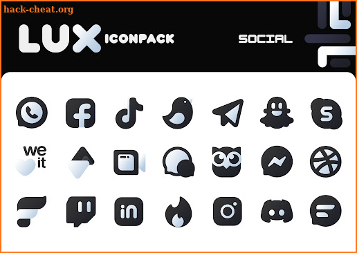 LuX Black Icon Pack screenshot