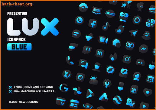 Lux Blue Icon Pack screenshot