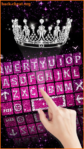 Lux Crown Glint Fonts Keyboard Theme screenshot