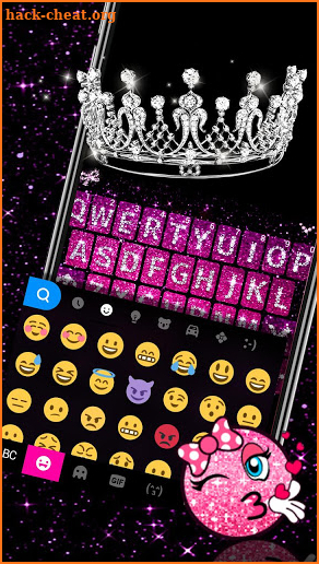 Lux Crown Glint Fonts Keyboard Theme screenshot