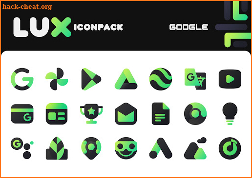 Lux Green Icon Pack screenshot