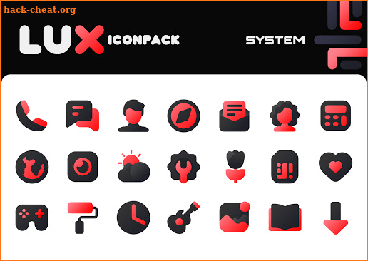 Lux Red IconPack screenshot