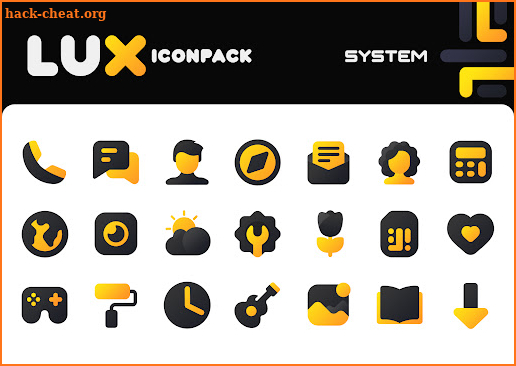 LuX Yellow IconPack screenshot